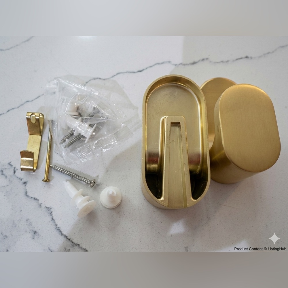 Source Unknown Gold Closet Accessories Set